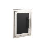 Fire Magic Black Diamond Single Access Door, 20x14, with Frame, Left Hand, Black - 53920H-SL