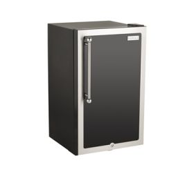 Fire Magic Black Diamond Refrigerator, with Black Door RH - 3590H-DR